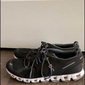 On cloud black shoes